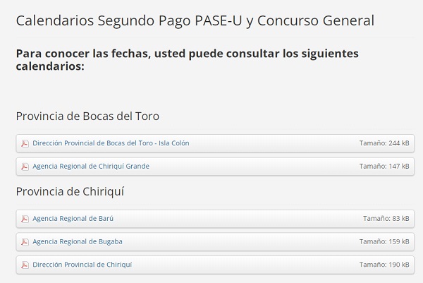 PASE U Verifica El Calendario De Pago Por Provincias Y Regiones