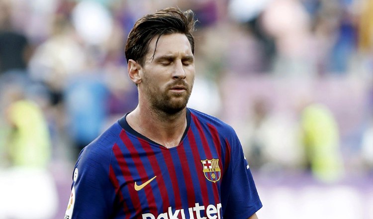 Leo Messi no fue  titular en el partido de ayer frente al Bilbao. /Foto EFE