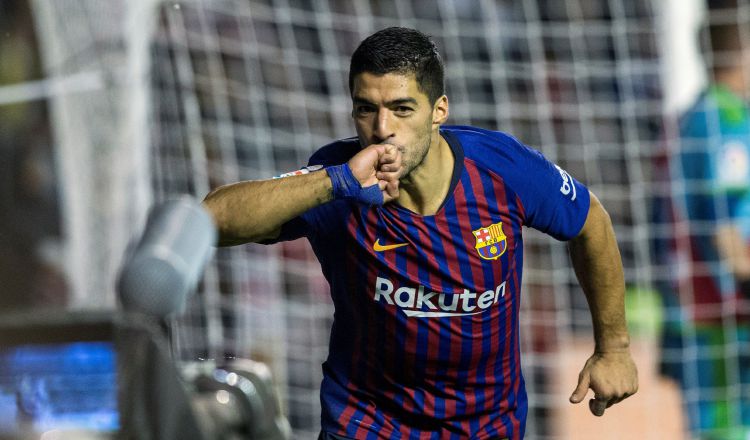 Suárez anotó el 3-2 a favor del Barcelona. /Foto EFE