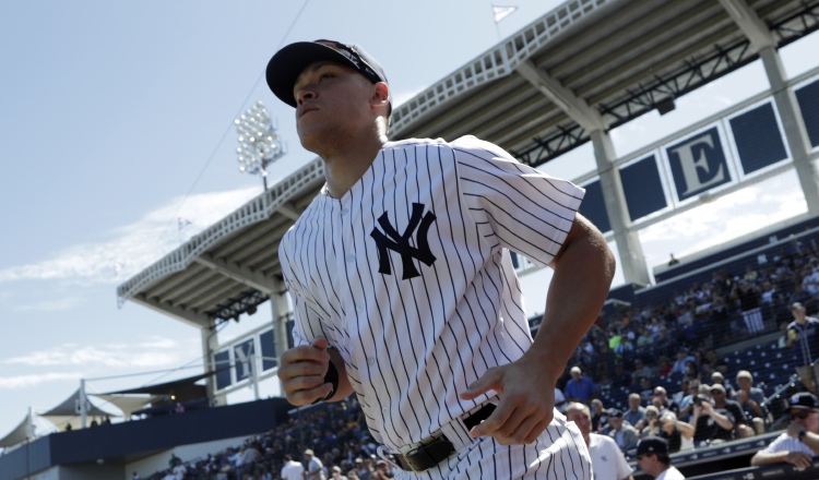 Aaron Judge, uno de los bateadores de poder de los Yanquis. AP