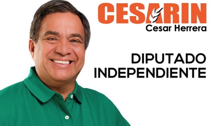 Afiche del candidato independiente. Cortesía