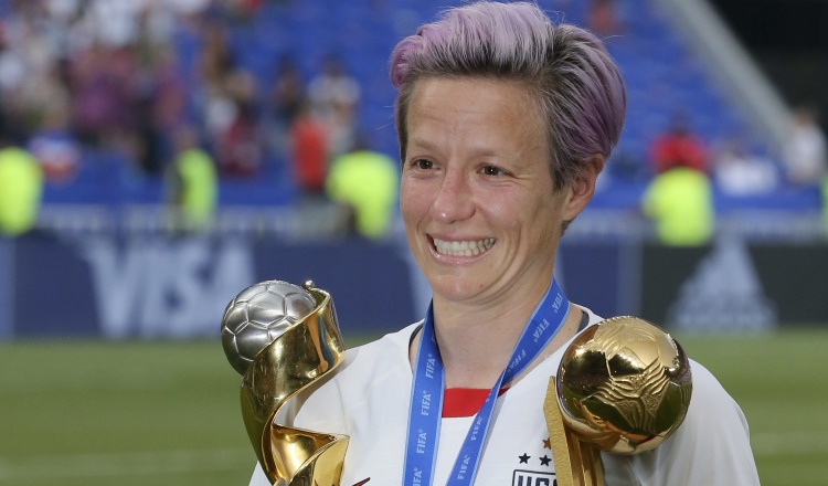 Rapinoe brilló en el torneo. AP