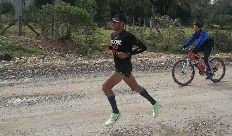 Jorge Castelblanco, entrena en la altura en Paipa, Colombia desde hace un mes. Cortesía