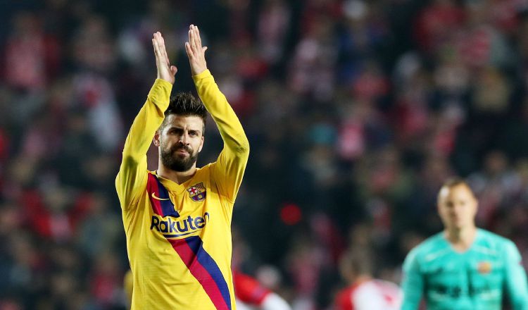 Gerard Piqué del Barcelona. Foto: AP