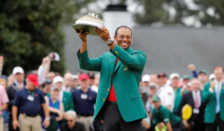 El golfista estadounidense Tiger Woods  se ganó el Master de Augustas el año pasado. EFE