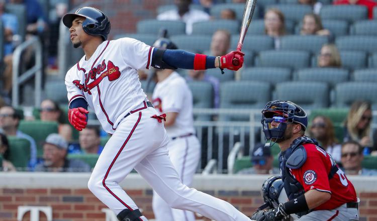 Johan Camargo de los Bravos de Atlanta.} Foto:AP