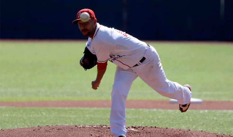 Davis Romero lanzó para los Astronautas en la pasada Serie del Caribe que se jugó en Puerto Rico. Foto:EFE