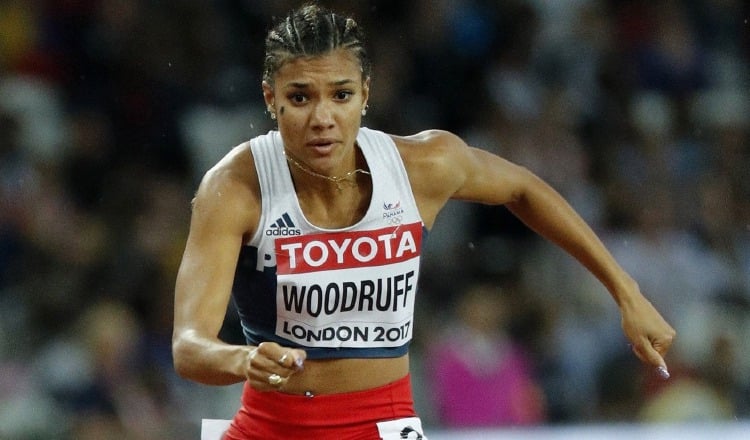 La corredora panameña Gianna Woodruff volvió a imponer otro récord  suramericano  en los 400 metros con vallas . Foto:COP