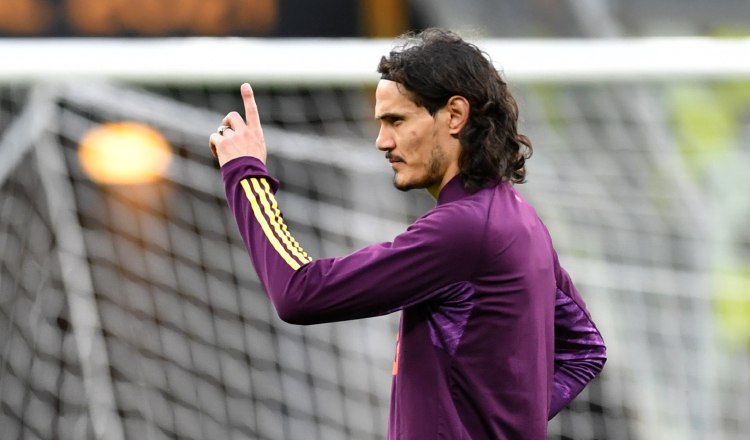 Edinson Cavani del Manchester United. Foto: EFE