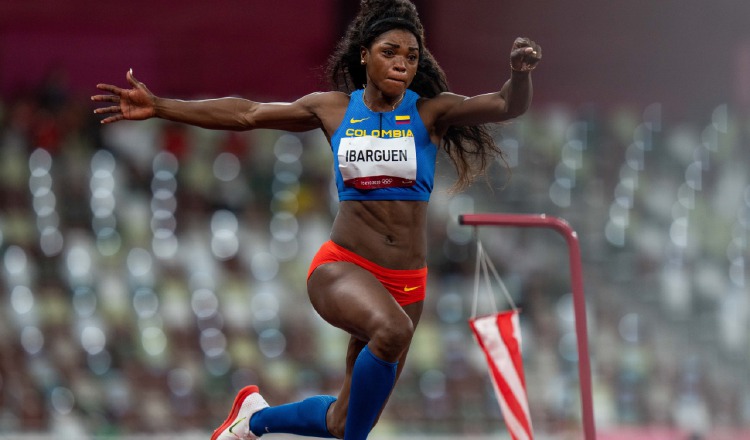 Caterine Ibargüen, saltadora colombiana. Foto:Twitter