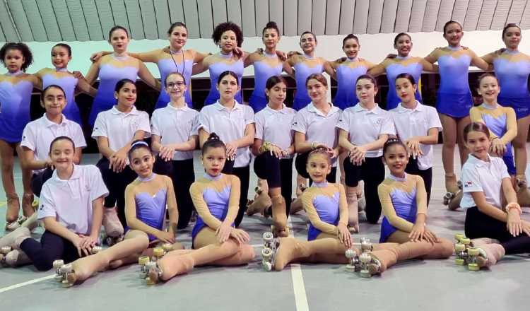 Atletas del patinaje que estarán en el torneo nacional. Foto: Cortesía