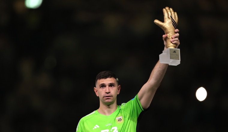 Emiliano 'Dibu' Martínez, portero de Argentina. Foto:EFE