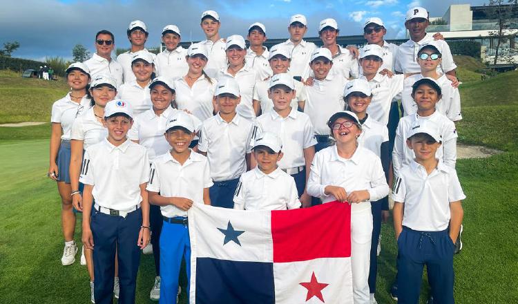 Representación de Panamá en el torneo regional de golf. Foto: Cortesía