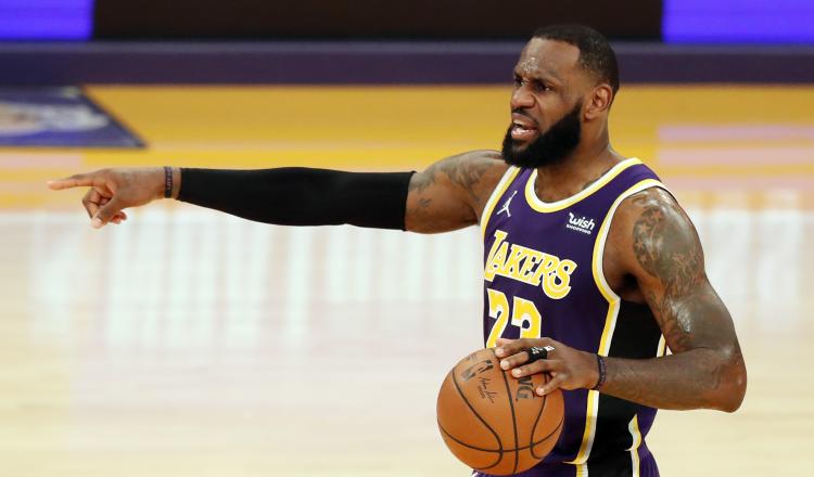 LeBron James, jugador de los Lakers. Foto:EFE