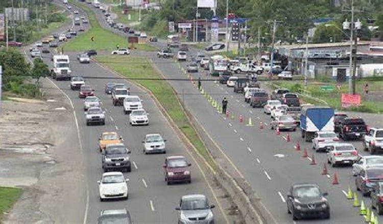 Próximamente se habilitarán los 5 carriles restantes de la vía Panamericana.  Ilustrativa