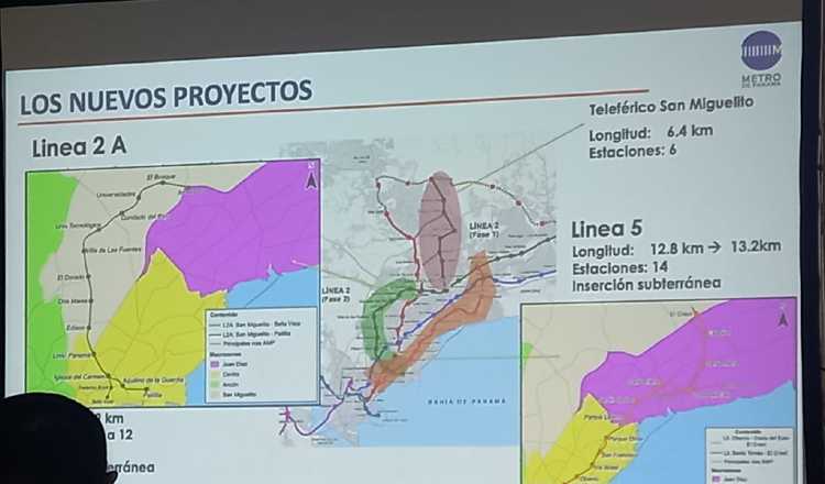 Este es el trayecto y las estaciones que tendrá la Línea 2A que cruzará la Avenida Ricardo J. Alfaro. cortesía