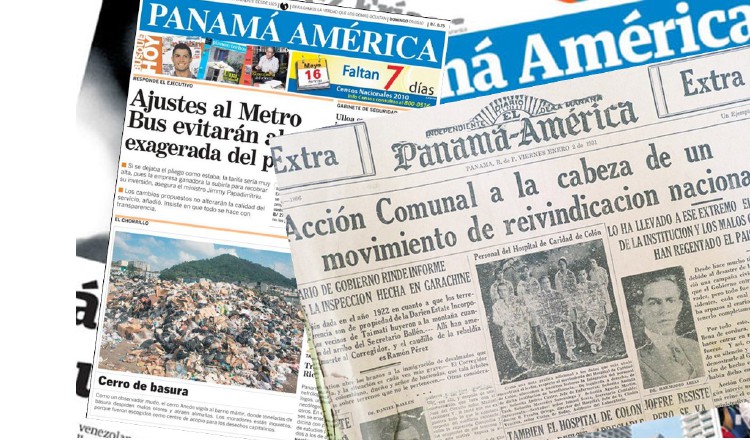 Panamá América ha reportado  hechos trascendentales en sus casi 100 años de historia.