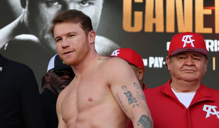 El mexicano Saúl 'Canelo' Álvarez. Foto:EFE