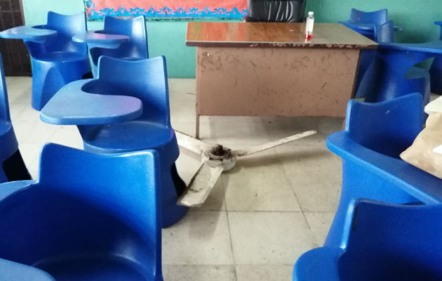 Causó una cortada en la cabeza a un estudiante de segundo grado. Foto: Eric A. Montenegro.