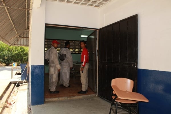 Uno de los casos más preocupantes, fue la presencia de las abejas en la escuela Carlos M. Ballesteros de La Palma, en Las Tablas, algo que es recurrente en el sector cada año. Foto/Thays Domínguez