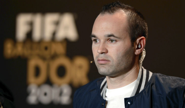 Andrés Iniesta fue candidato a ganar el Balón de Oro. Foto AP