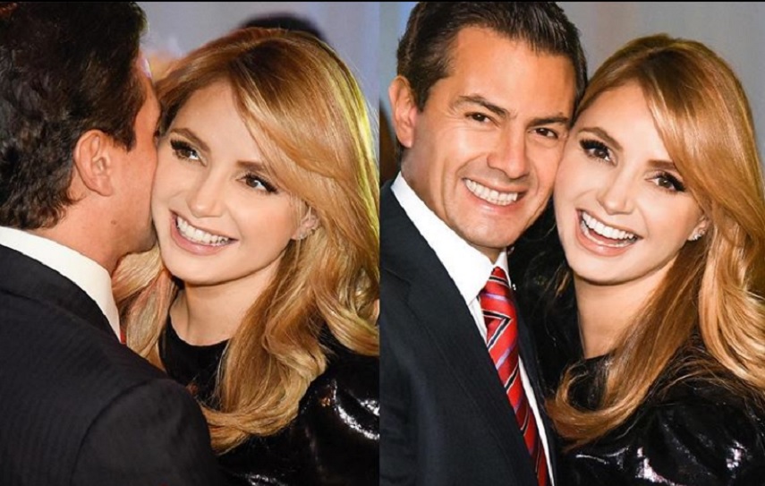 Enrique Peña Nieto y Angélica Rivera el 14 de febrero pasado. Foto: Instagram