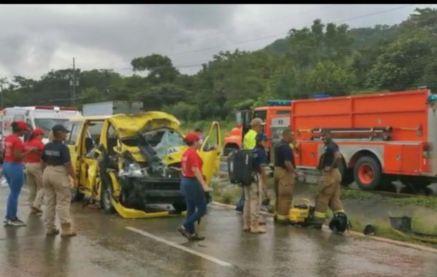 El las últimas horas se han registrado accidentes de tránsito en Panamá Oeste, la capital y Antón.