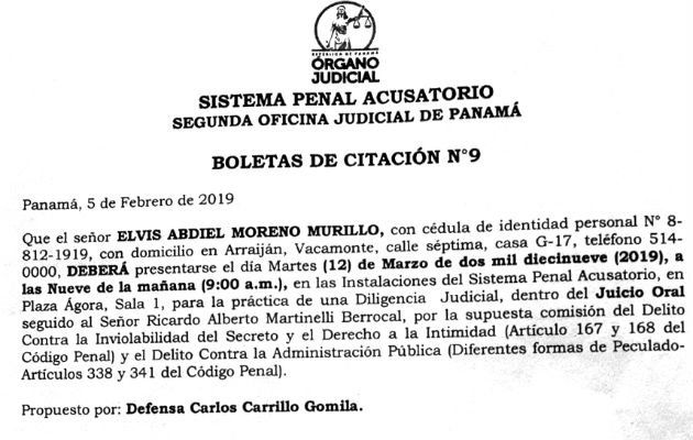 López devolvió las siete citaciones que le entregaron.