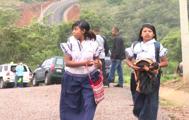 Se espera que mejore el mal tiempo en la comarca Ngäbe-Buglé para que se retomen las clases. 