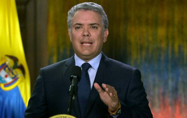 Iván Duque en su discurso a la nación. Foto: EFE. 