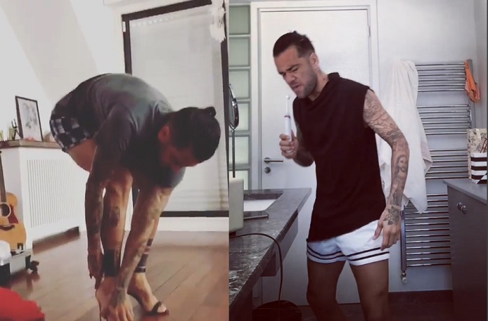 Dani Alves subió los videos a sus redes sociales.