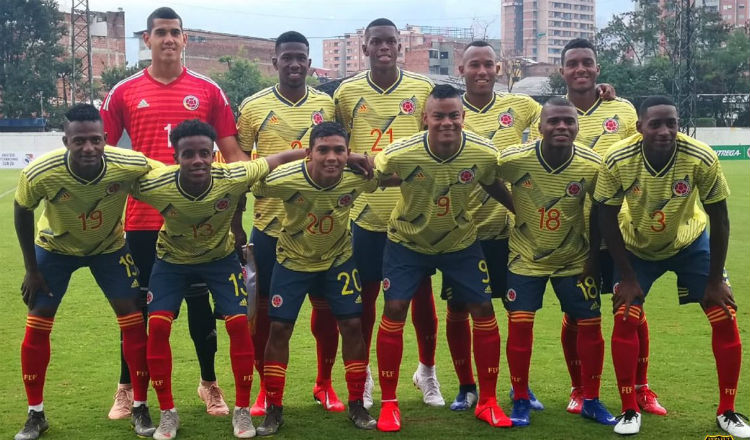 Sub-20 de Colombia. Foto:Fepafut