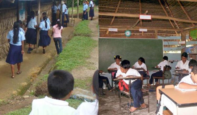 En una misma aula, los docentes deben atender a estudiantes de varios grados. Ilustración de Panamá América