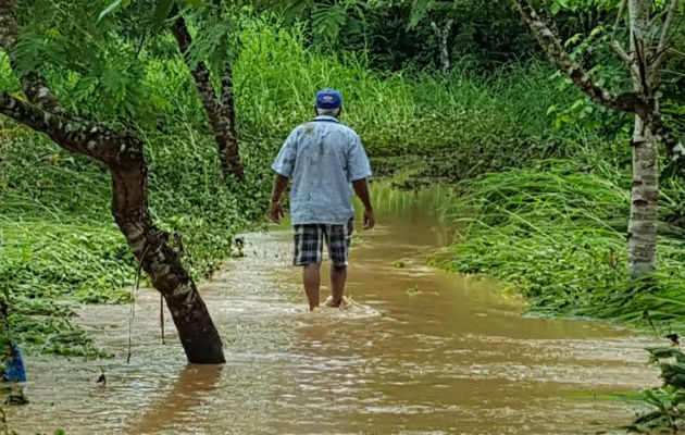 Perjudicados por las lluvias. Delfia Cortez