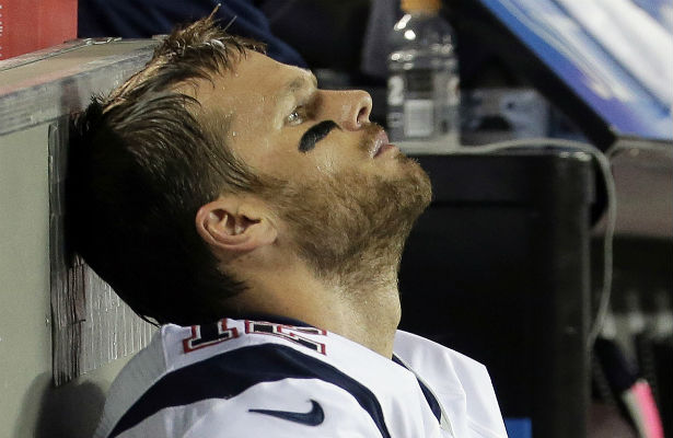 Brady luego de un agotador partido./ Foto AP