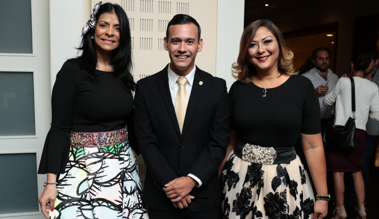 3. Nedelka Navas, Jorge Isaac Rodríguez y Lyriann Novarro.