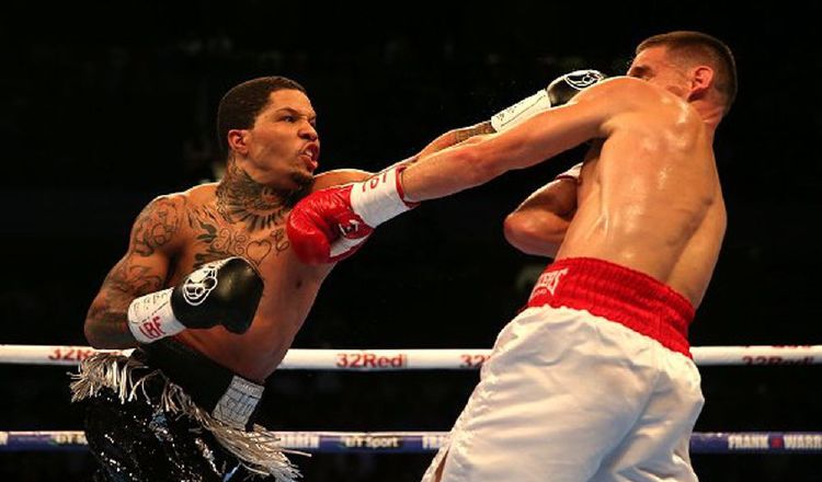 Gervonta Davis (izq.) fue superior al inglés Liam Walsh. /Foto AP