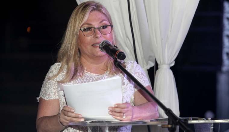 Orit Btesh, presidenta de la Cámara panameña del libro.