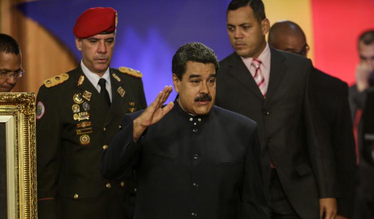 El presidente Nicolás Maduro, llevó a cabo una conferencia de prensa con la prensa de su país y la extranjera. /Foto efe