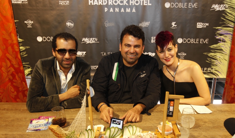 Edmundo, Arturo y Sara en la rueda de prensa. /Foto Josué Arosemena