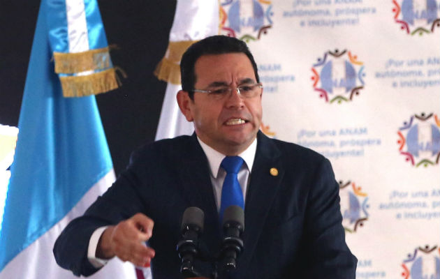 Jimmy Morales. Foto: Archivo.