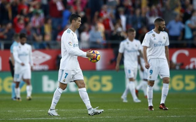 Real Madrid cayó en Girona. Foto AP