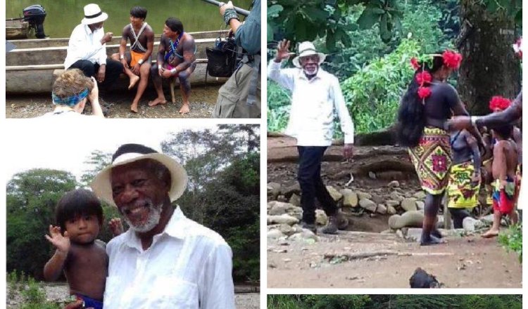 Morgan Freeman estuvo en Panamá grabando la serie 