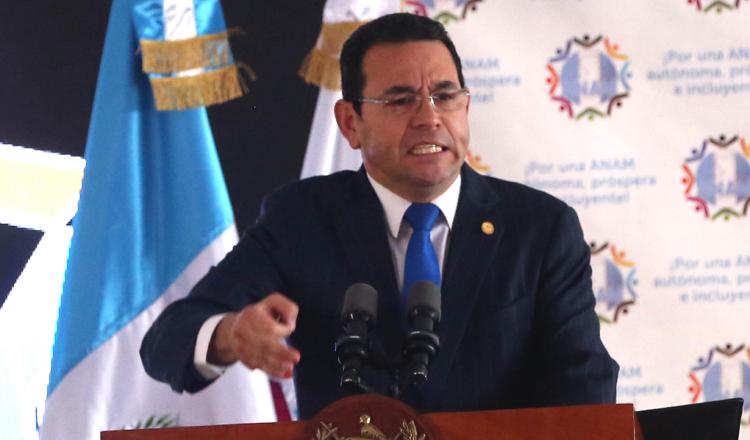 Presidente de Guatemala Jimmy Morales.