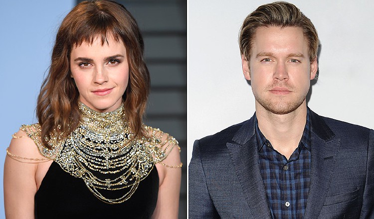 Emma Watson y el actor de Glee Chord Overstreet. 