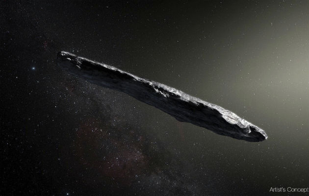 Primer asteroide interestelar: 'Oumuamua. FOTO/AP