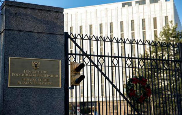 La Embajada rusa en Washington DC, Estados Unidos. Foto: EFE