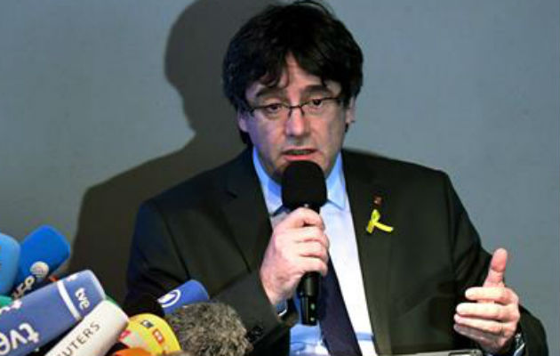 El expresidente catalán Carles Puigdemont. Foto: EFE 