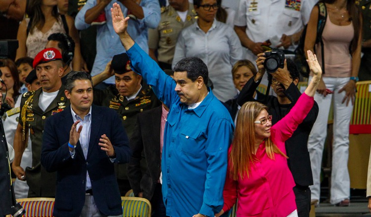 El presidente venezolano, Nicolás Maduro, y su esposa, Cilia Flores. EFE