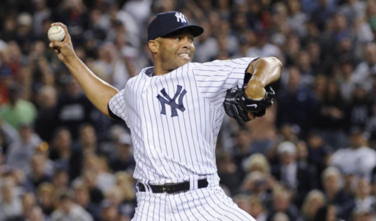 Mariano Rivera dio palabras de bienvenida a los deportistas universitarios. AP  